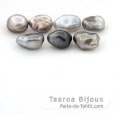 Lotto di 7 Keishi di Tahiti - 4 gr