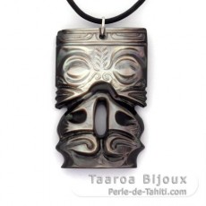 Ciondolo in madreperla di Tahiti - Tiki