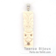 Ciondolo Tiki in Osso e Argento