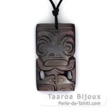 Ciondolo Tiki in Madreperla di Tahiti