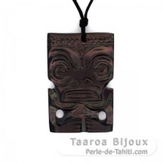 Ciondolo Tiki in Madreperla di Tahiti