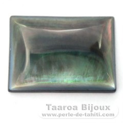 Forma rettangolo in madreperla - 25 x 18 x 4 mm