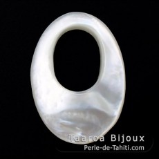 Forma ovale in madreperla - 28 x 20 x 4.2 mm