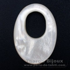 Forma ovale in madreperla - 35 x 25 mm