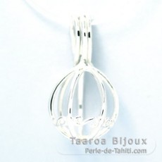Ciondolo in Argento per 1 Perla di 9 a 10 mm